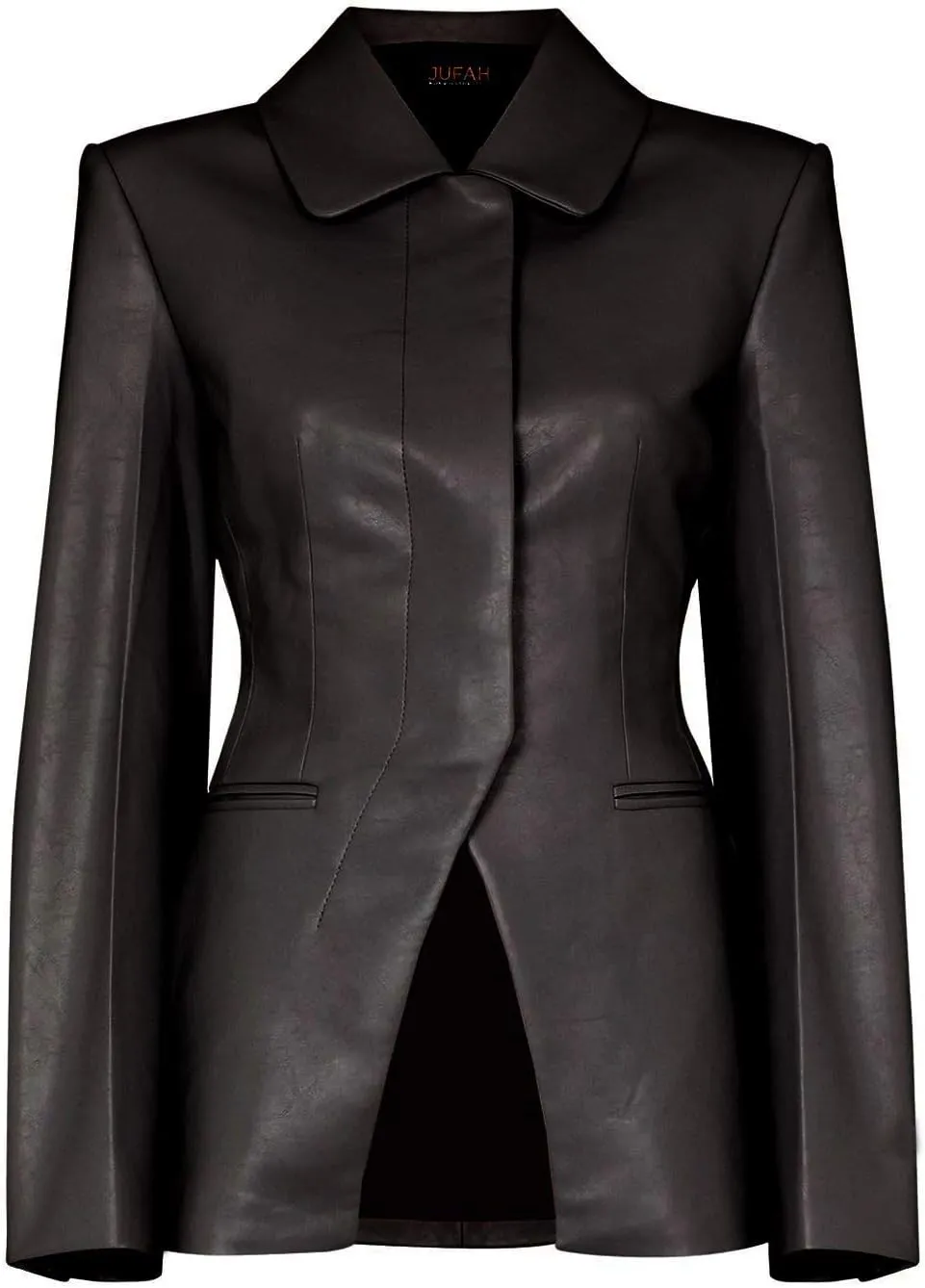 Fantus Grey, Black, Red, and Tan Blazer Coat Genuine Leather Jacket for Women Coat Style Slim Fit