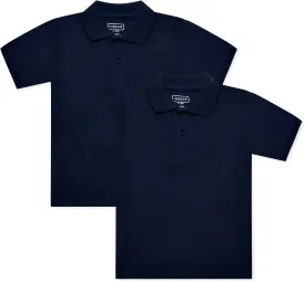 INGEAR Girls Short Sleeve Polo Shirt 2PK - School Uniform & Casual Wear