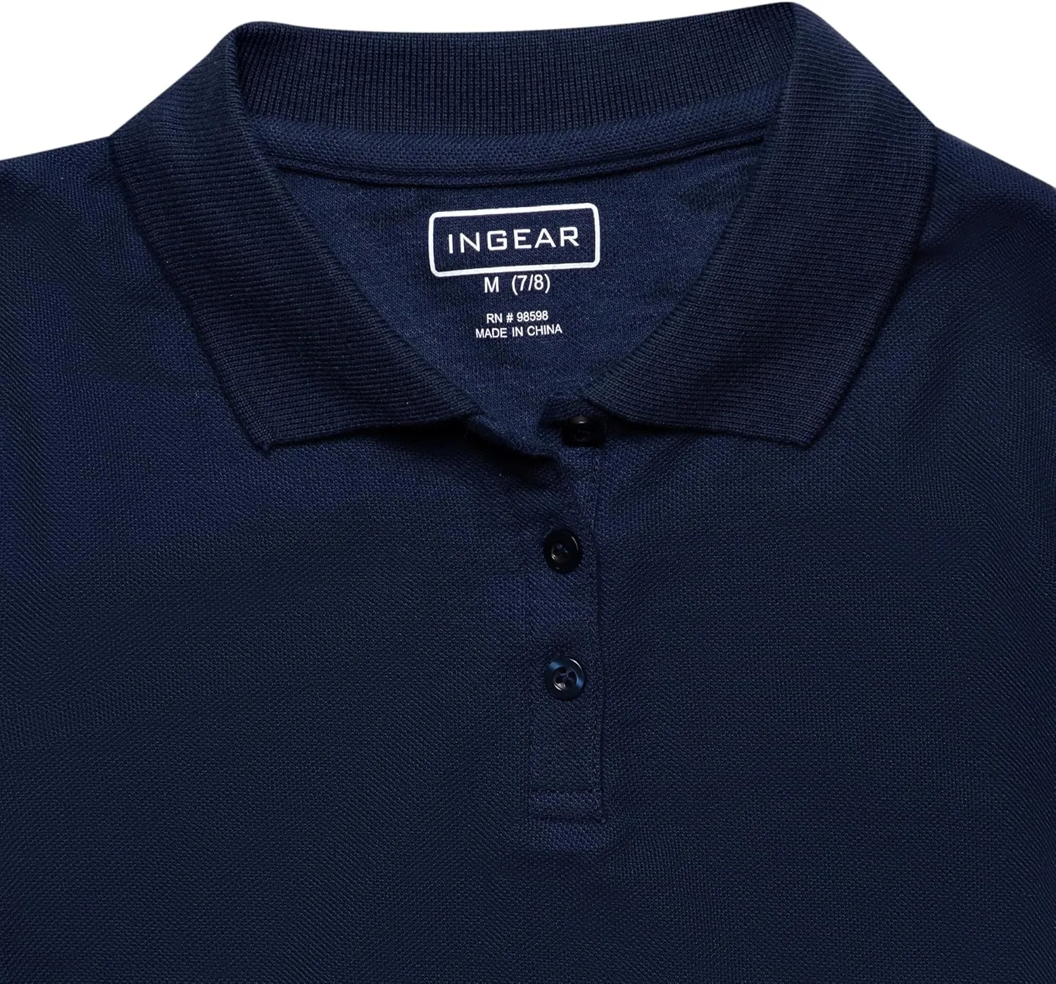 INGEAR Girls Short Sleeve Polo Shirt 2PK - School Uniform & Casual Wear