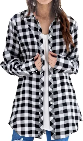 Lightweight Cardigan for Women Fall Fashion 2025 Kimono Plaid Open Front Oversized Coat Tops Casual Comfy Blouse
