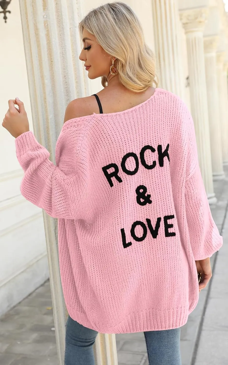 PRETTYGARDEN Women's Long Sleeve Open Front Knit Cardigans Sweaters Soft Loose Draped Coat Outerwear