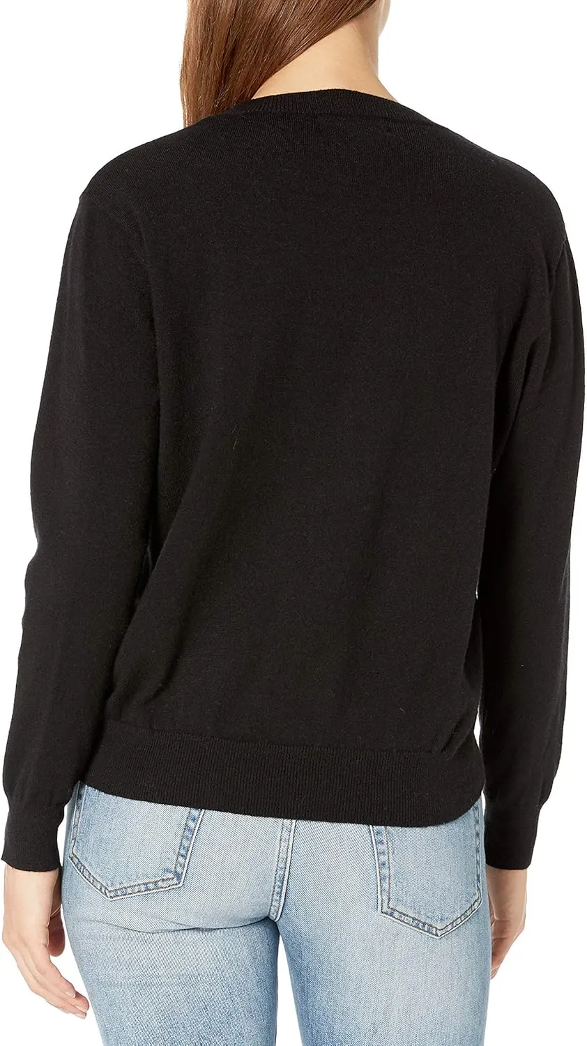 QUALFORT Women's Sweaters Long Sleeve Soft Lightweight Basic Knitted Pullover Sweater