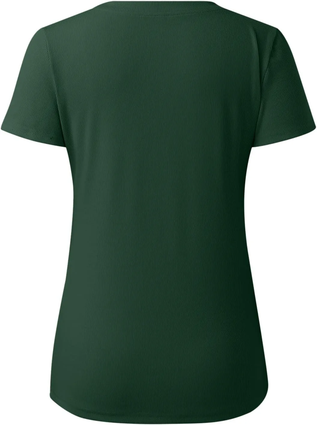 Womens Summer Short Sleeve Tops Square Neck Ribbed Slim Fitted Shirts Casual Tee Tshirt Couples Christmas Shirts