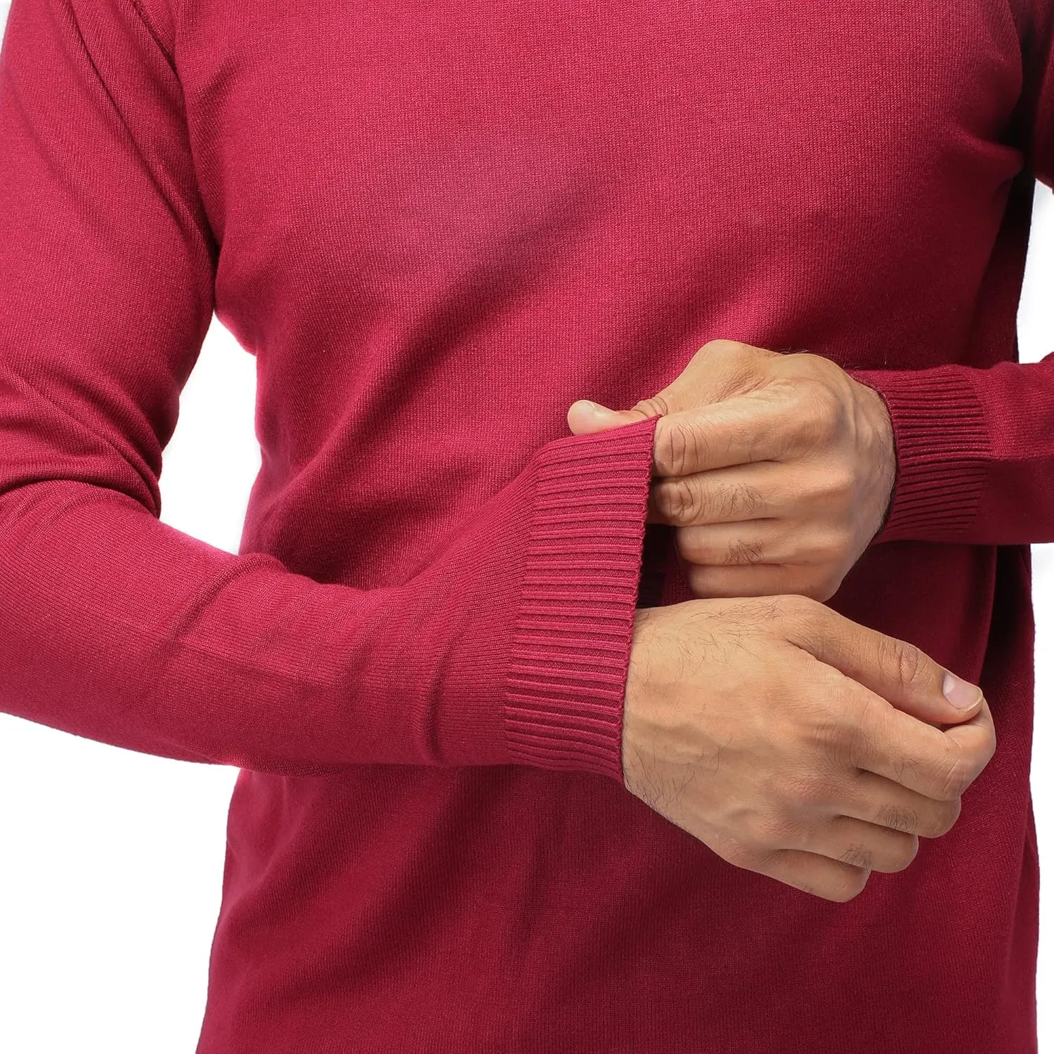 X RAY Mens Mock Neck Sweater, Soft Slim Fit Pullover Top, Basic Mock Neck Sweater for Men
