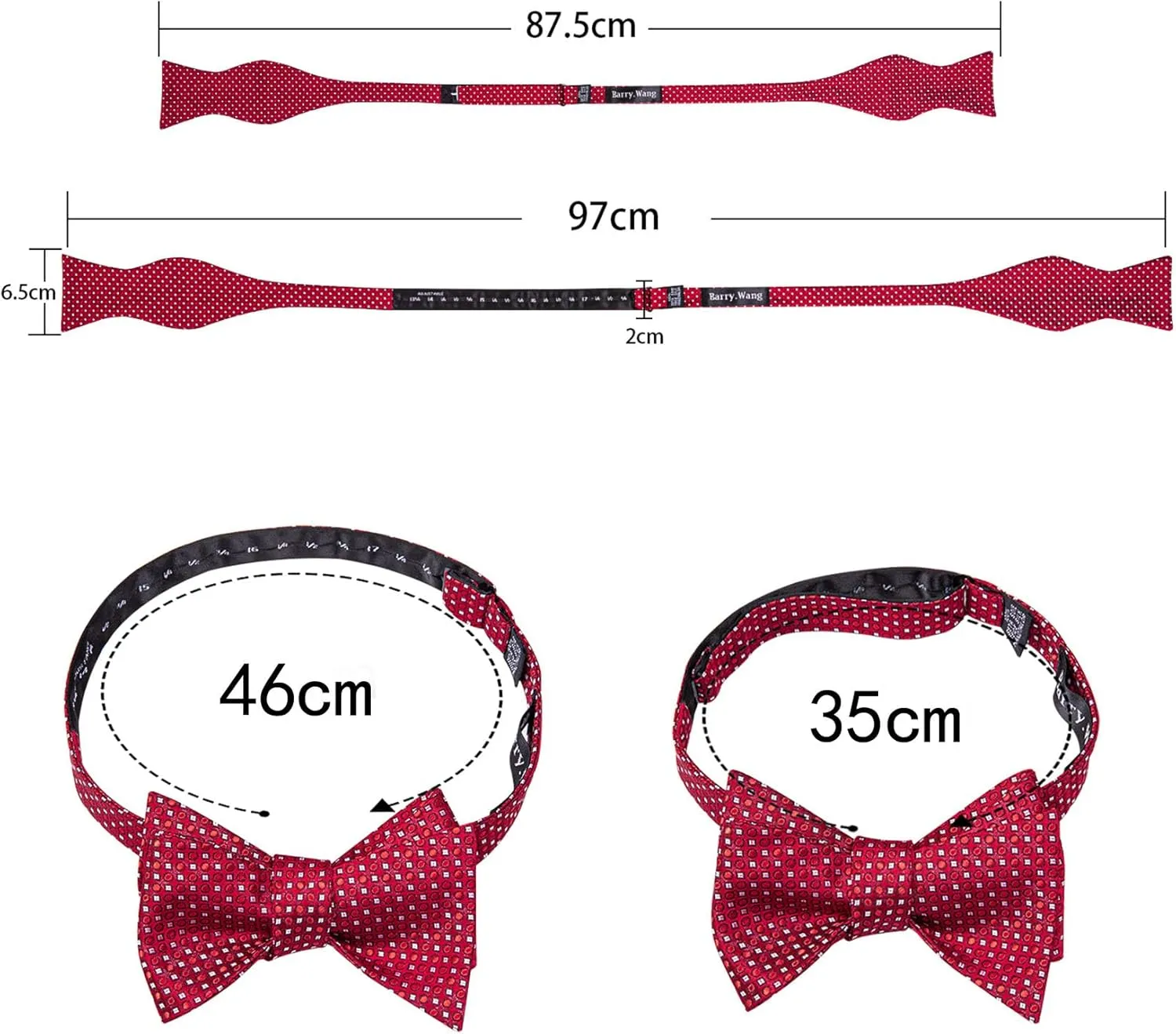 YOHOWA Bow Ties for Men Paisley Self Tie Bowtie Pocket Square Cufflinks Set Classic Woven Formal Wedding Tuxedo Party